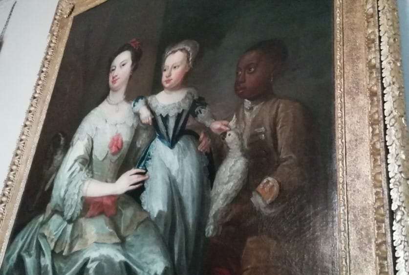 Painting with a black pageboy from Ham House
