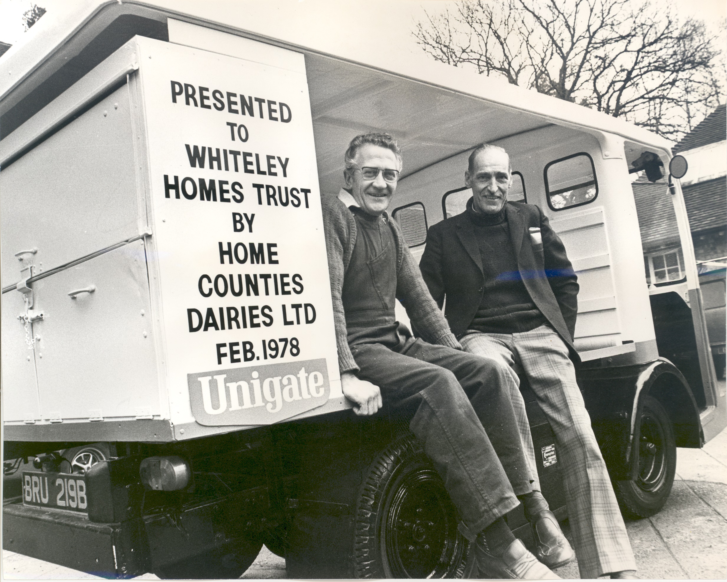 The Unigate Milk cart presented to the Whiteley Village Homes Trust, 16th February 1978.