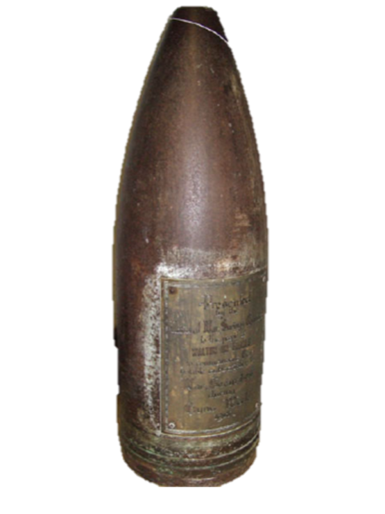 Image of an unexploded bomb
