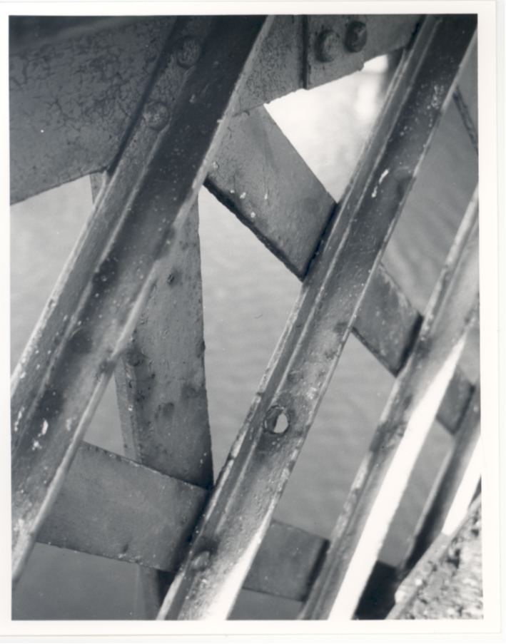 Image of iron lattice work, Walton Bridge, Walton-on-Thames