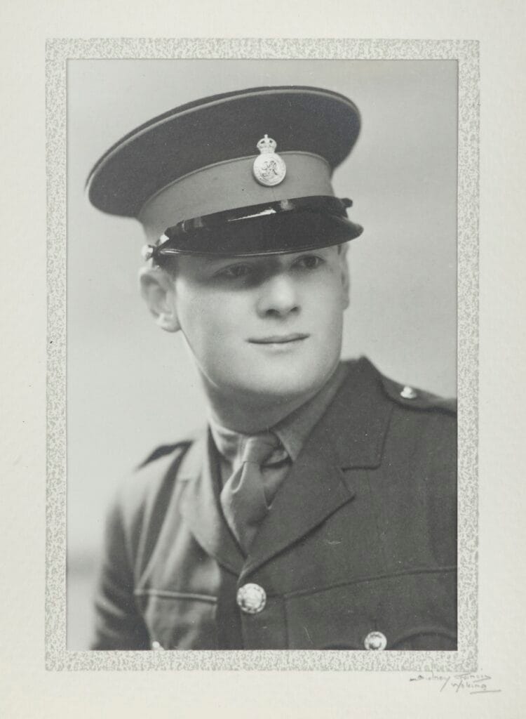 Photograph of Major Peter Killick in his uniform, c.1939-44, artist unknown.