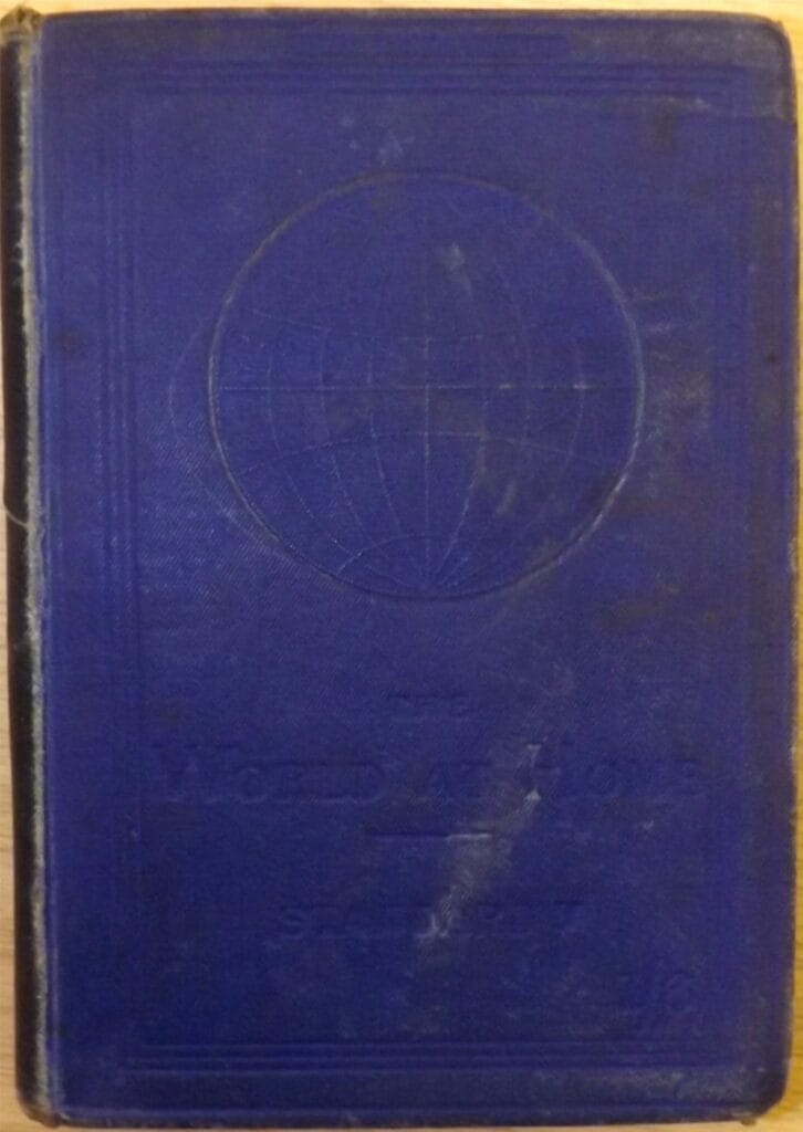 Educational hardback book 'Royal School Series, The World at Home, Europe, Standard V', pub T Nelson & Sons, 1887