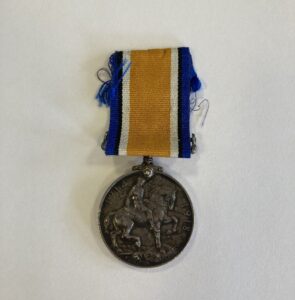 Image of a medal from the First World War belonging to Pte L B Lucas