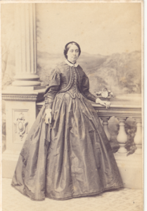 Carte de viste of Mrs Fanny Susannah Gill, c. mid- to late-1800s.