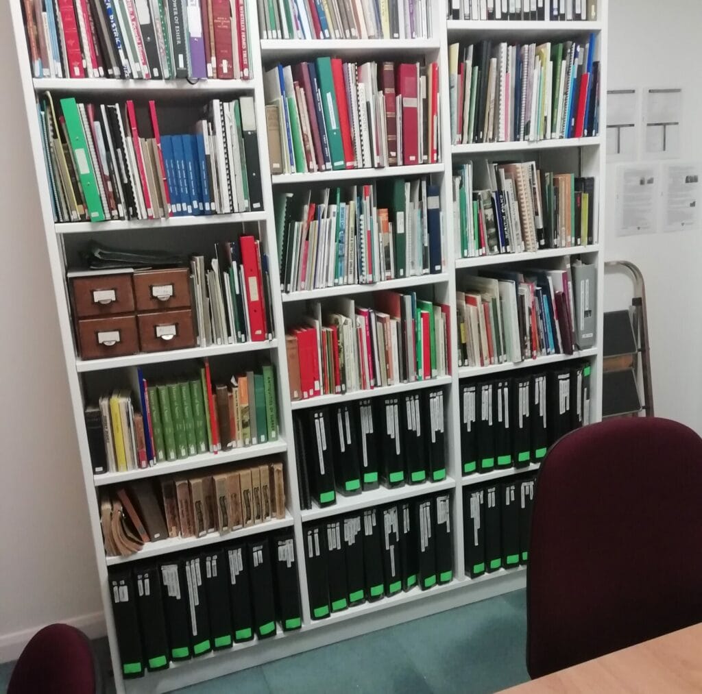 Some of the resources in the Local Studies room