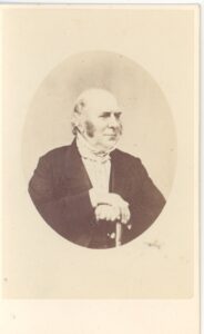 An image of Robert Gill in old age, undated but possibly c. late-1860s.