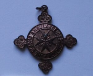 Bronze round uniface St. John's Ambulance Association medal.