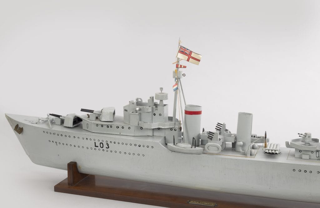 Model of Tribal class destroyer LO3 HMS Cossack. (63.1997/1)